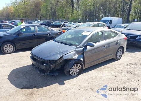 2018 Hyundai Elantra Se from USA, damaged, VIN 5NPD74LF9JH391321